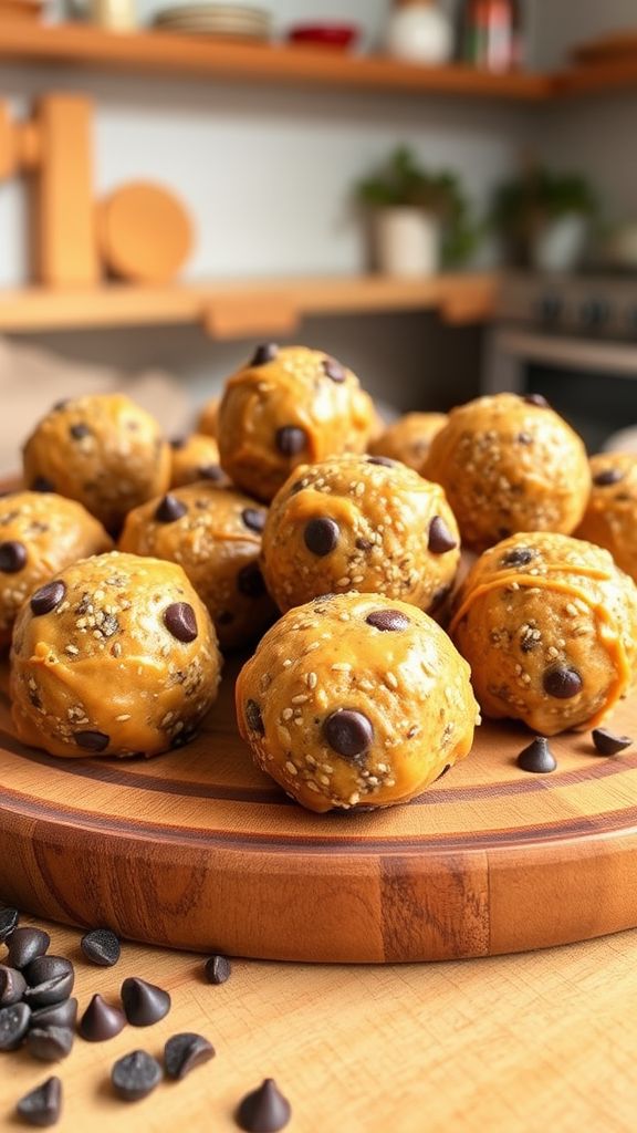 Peanut Butter Protein Balls with Chia Seeds  