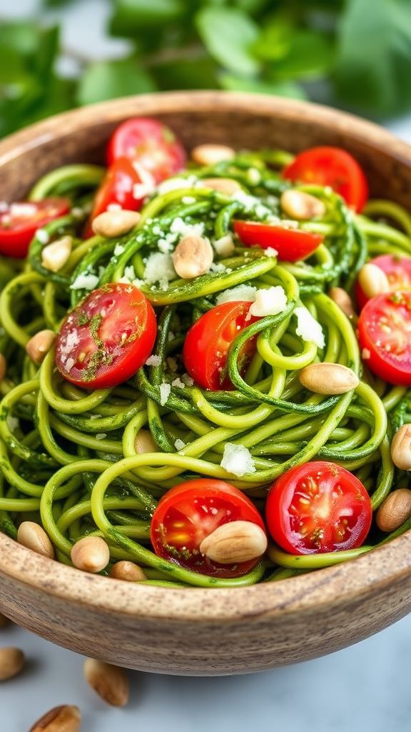 Pesto Zoodle Salad  