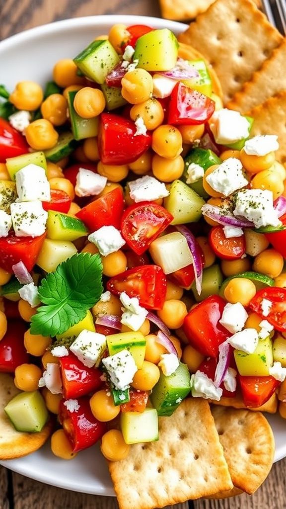 Quick Chickpea Salad Bites  