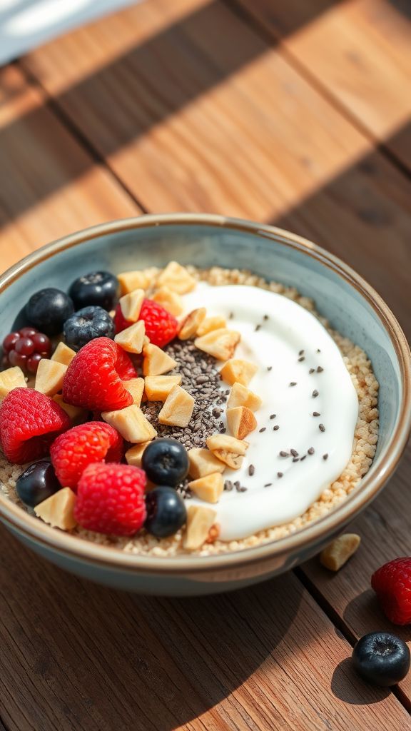 Quick Quinoa Breakfast Bowl