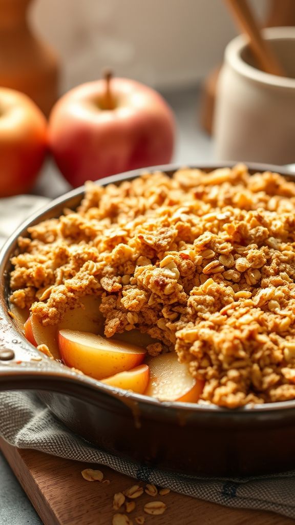 Quick Vegan Apple Crisp