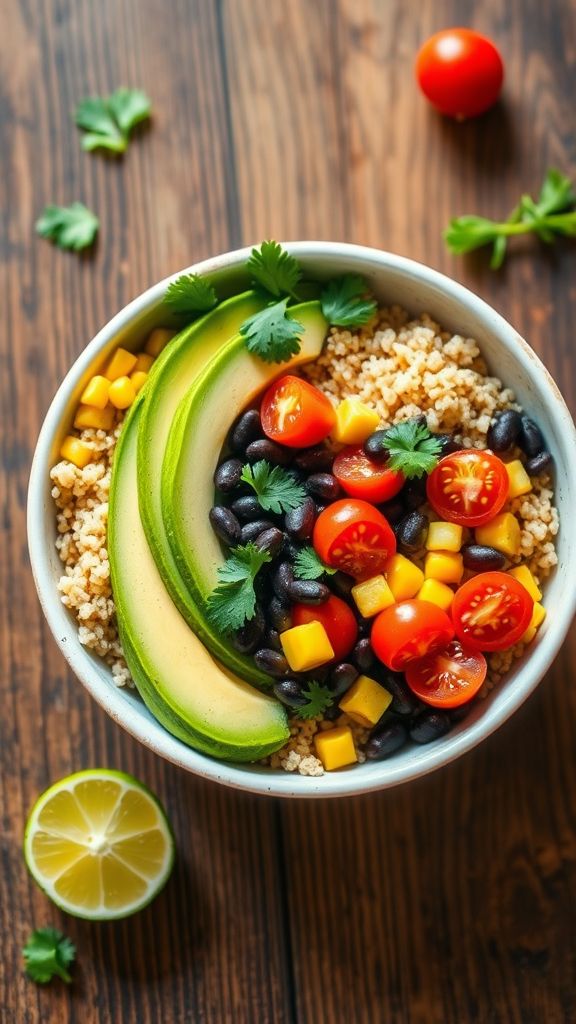 Quinoa and Black Bean Breakfast Bowls 