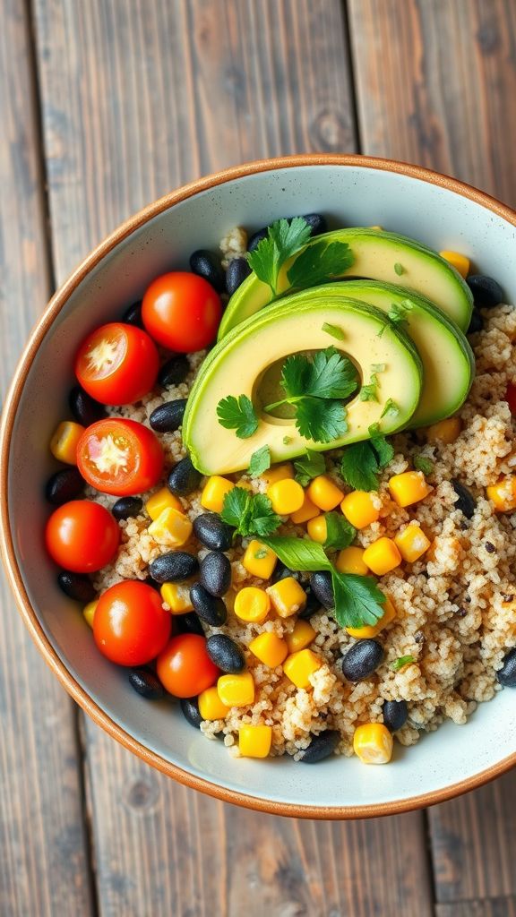 Quinoa and Black Bean Power Bowls