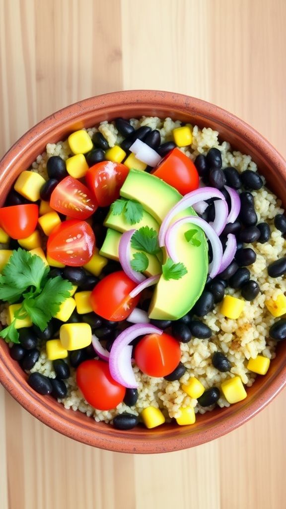 Quinoa and Black Bean Power Bowls  