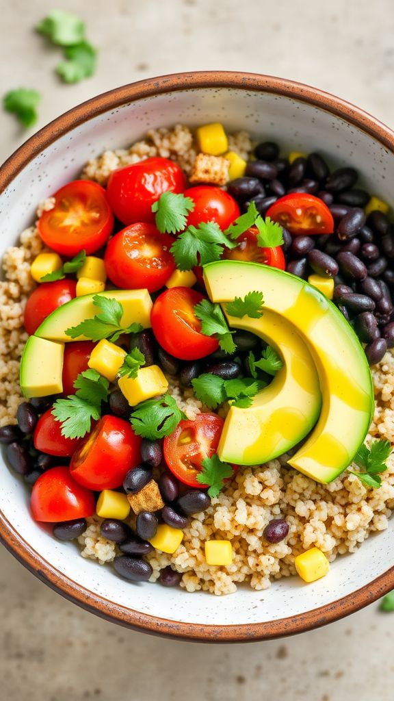 Quinoa and Black Bean Power Bowls  