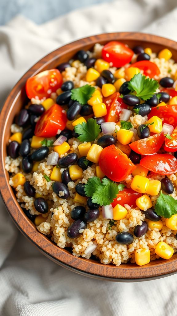 Quinoa and Black Bean Salad Bowl