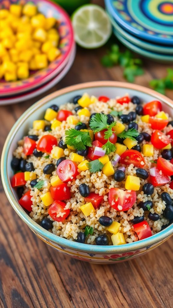 Quinoa and Black Bean Salad Delight