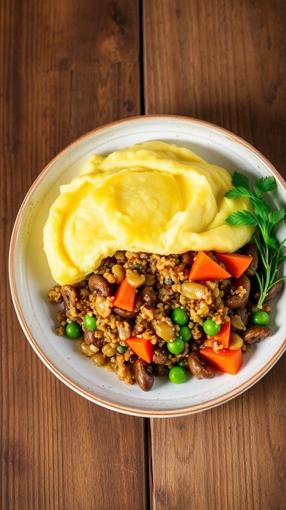 Quinoa and Mushroom Shepherd's Pie