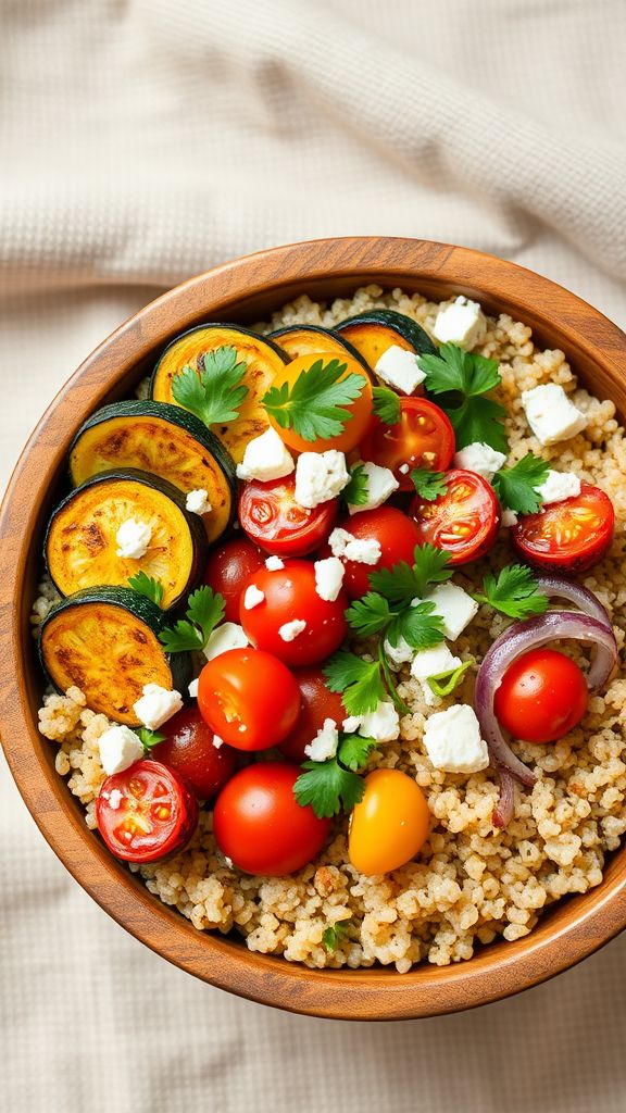 Quinoa and Roasted Vegetable Bowl  