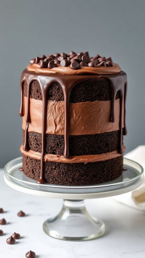 Rich Vegan Fudge Layer Cake