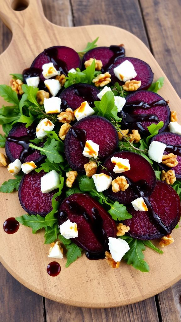 Roasted Beet & Walnut Layered Board