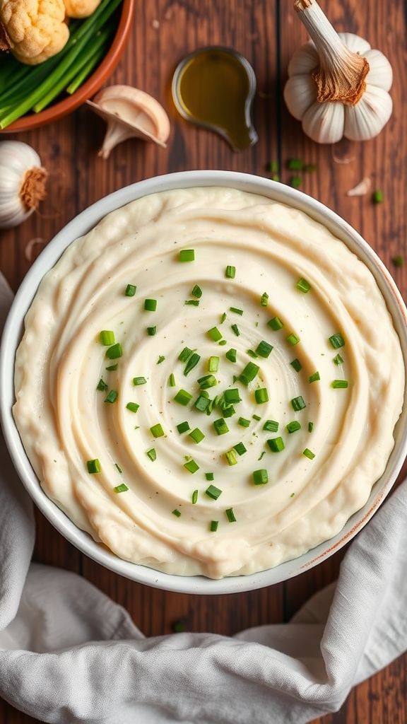 Roasted Garlic and Cauliflower Mash