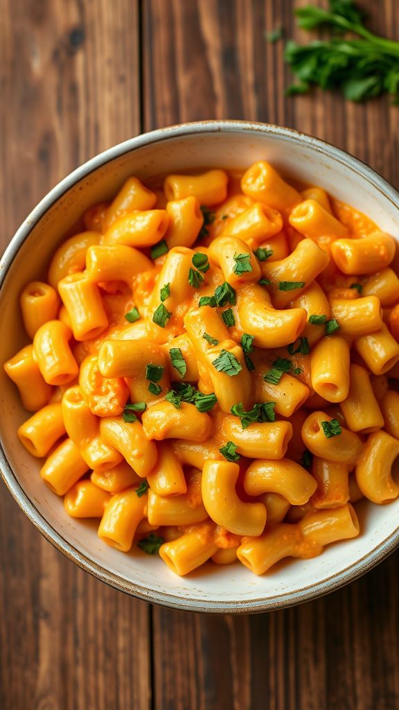 Roasted Red Pepper Vegan Mac and Cheese