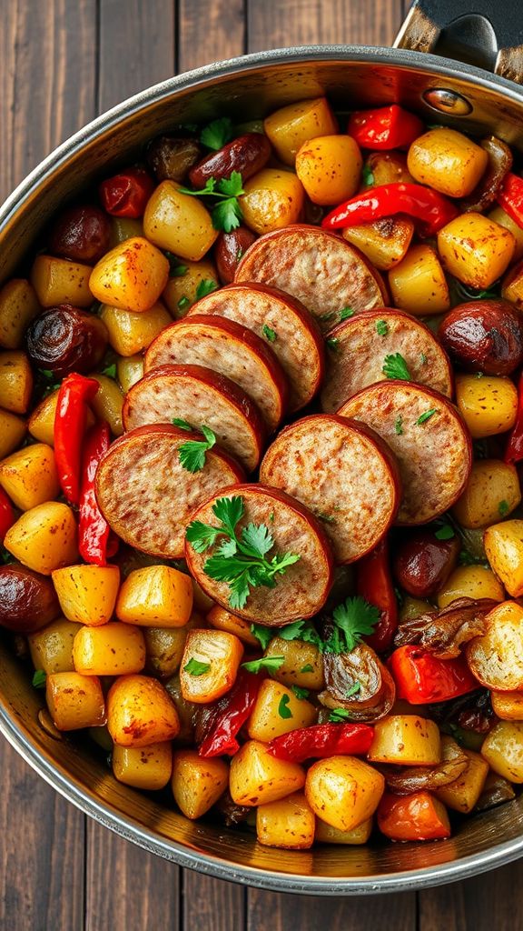 Rustic One-Pan Sausage and Potato Bake