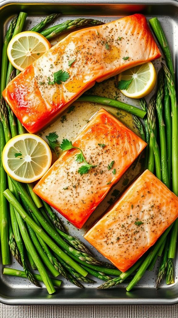 Salmon and Asparagus Sheet Pan Dinner