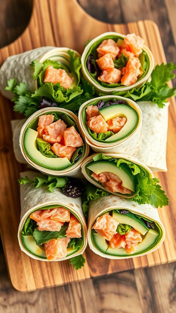 Salmon Avocado Wraps  