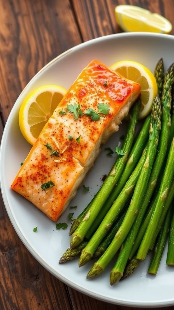 Savory One-Pan Salmon and Asparagus