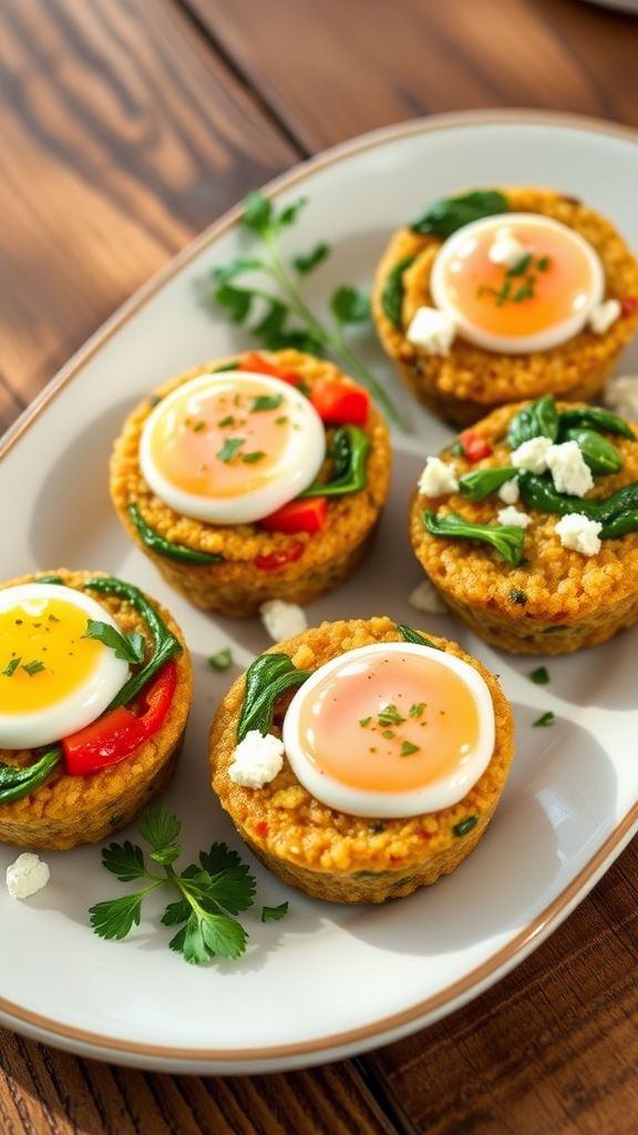 Savory Quinoa Breakfast Cups