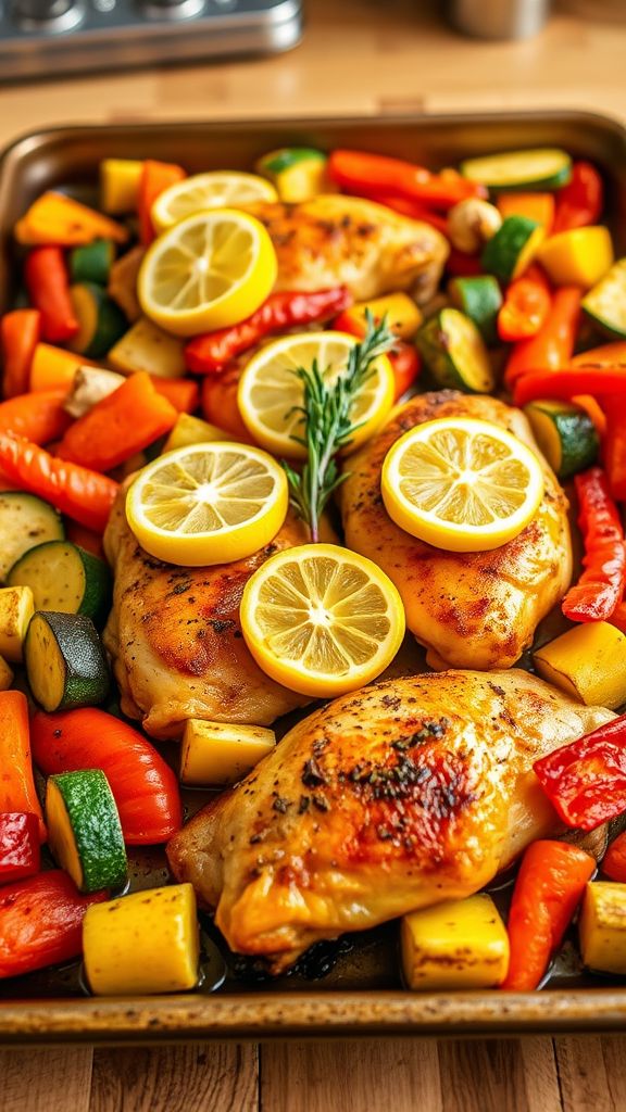 Sheet Pan Lemon Herb Chicken