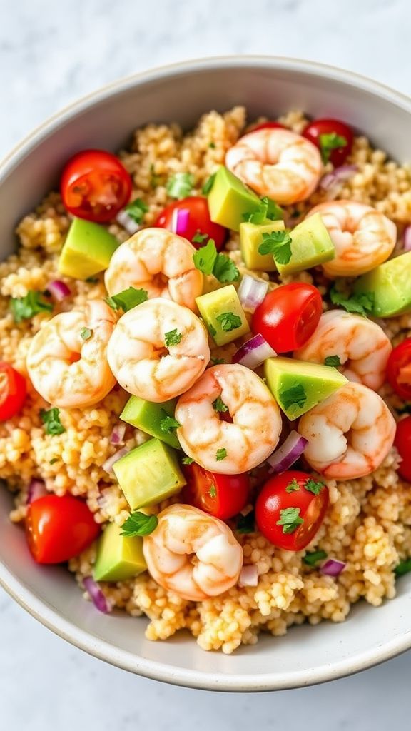 Shrimp and Avocado Quinoa Salad