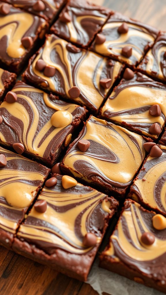 Silky Peanut Butter Cup Brownies