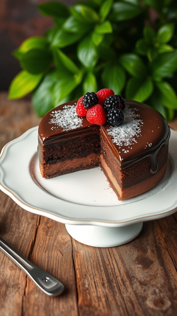 Silky Smooth Vegan Chocolate Torte  