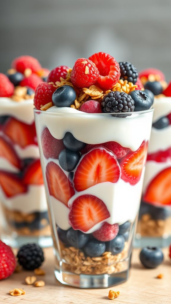 Simple Vegan Berry Parfait