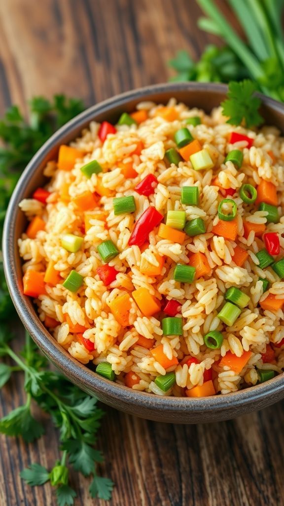 Simple Vegetable Fried Rice  