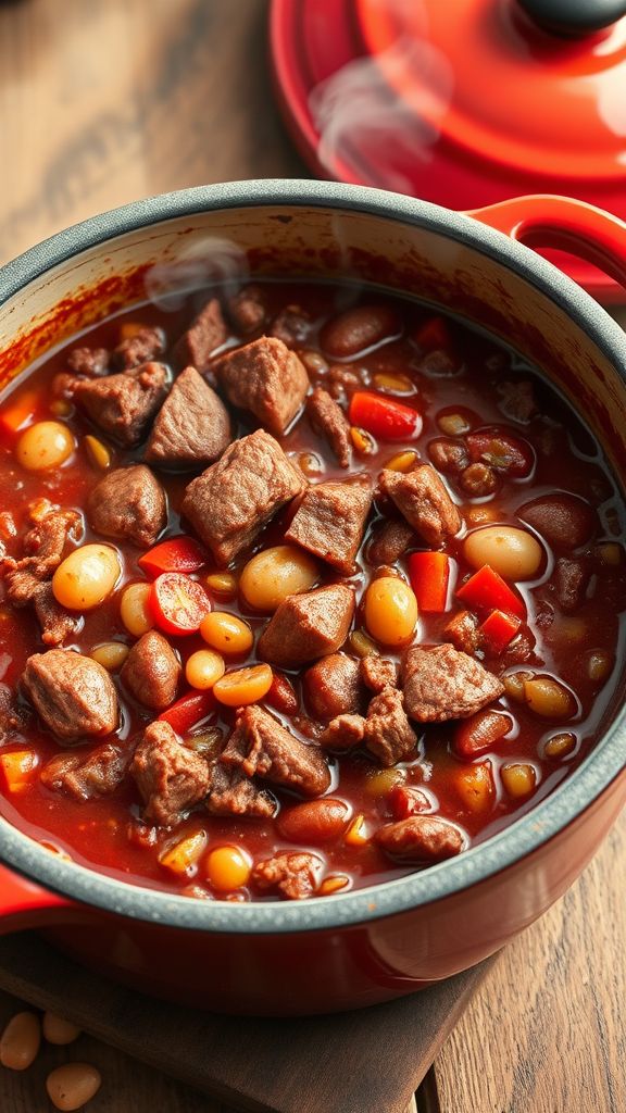 Smoky Dutch Oven Chili Con Carne  