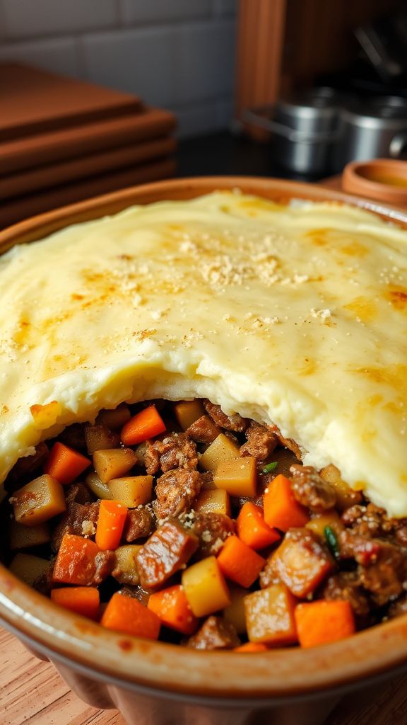 Smoky Tempeh and Root Vegetable Shepherd's Pie