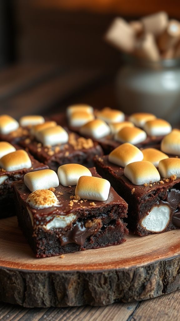 S'mores Inspired Vegan Brownies