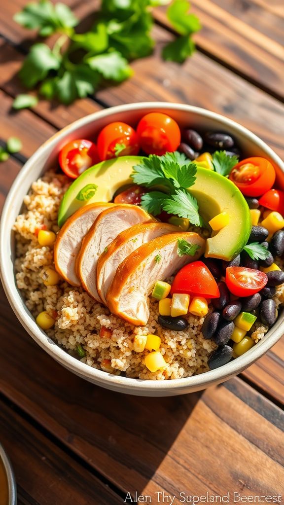 Southwest Chicken and Black Bean Bowl