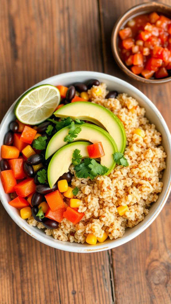 Southwest Quinoa and Black Bean Bowl  