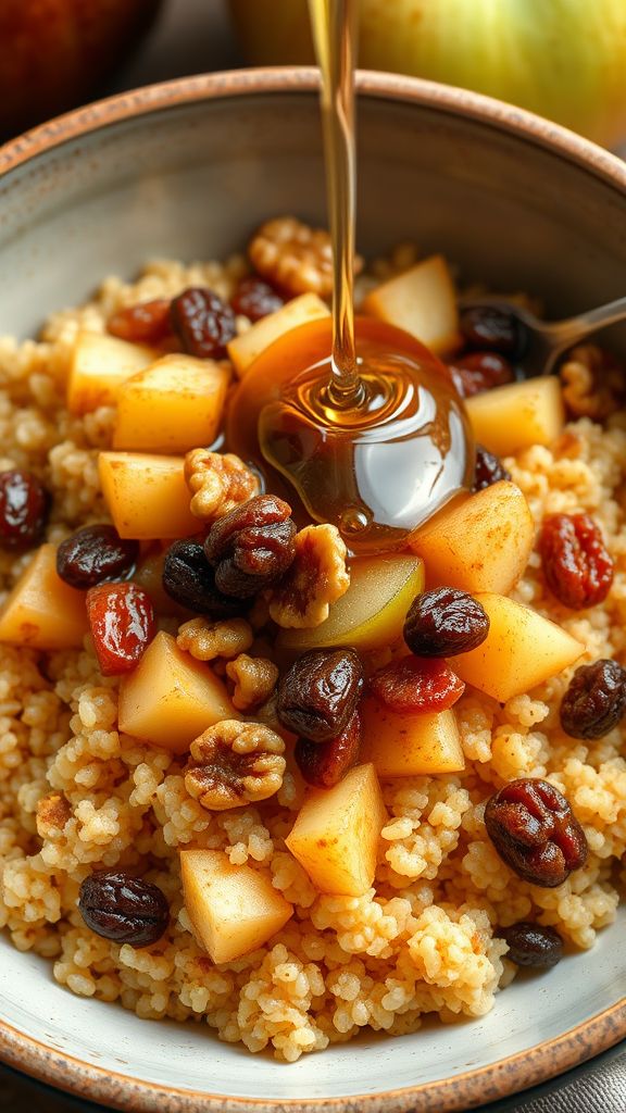 Spiced Apple Breakfast Quinoa  