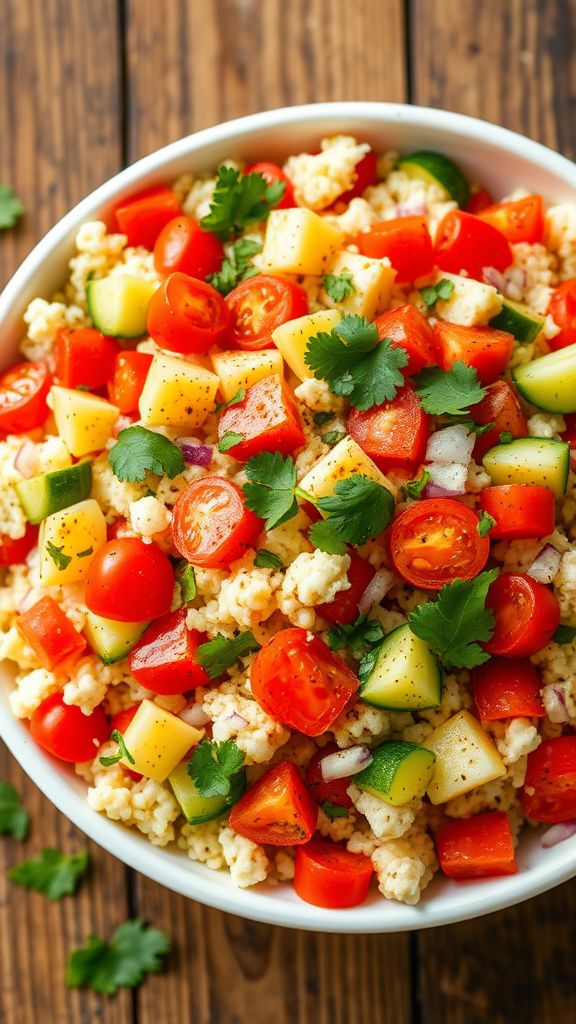 Spicy Cauliflower Rice Salad  