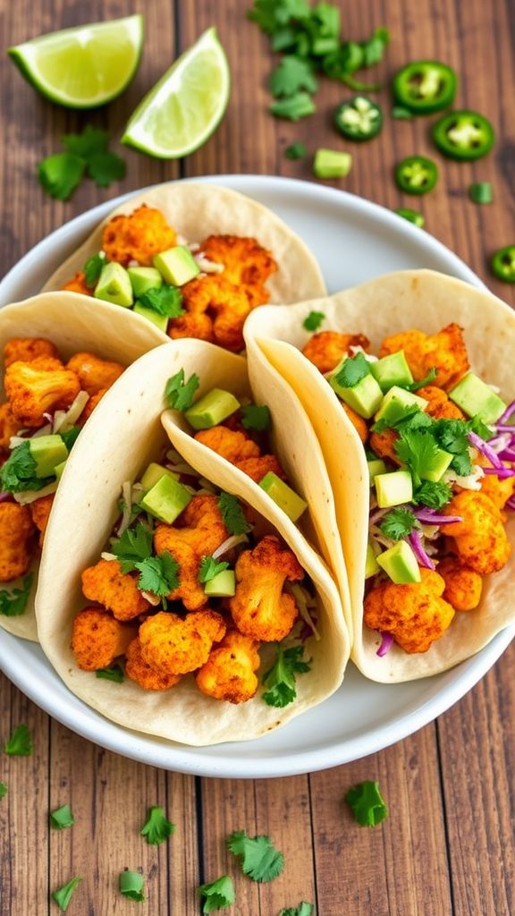 Spicy Cauliflower Tacos