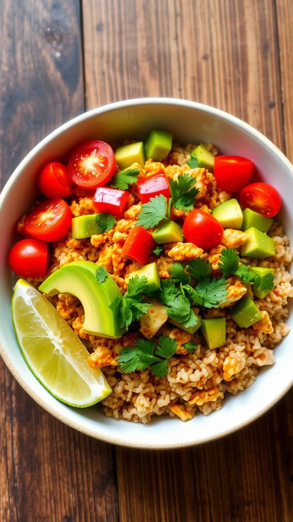 Spicy Chicken Avocado Bowl