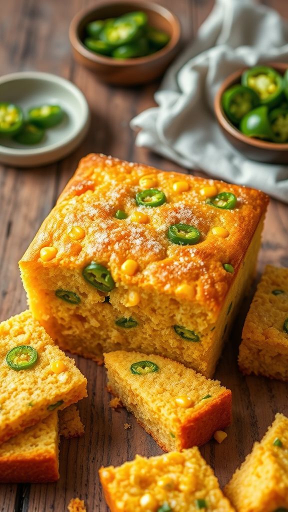 Spicy Jalapeño Vegan Cornbread