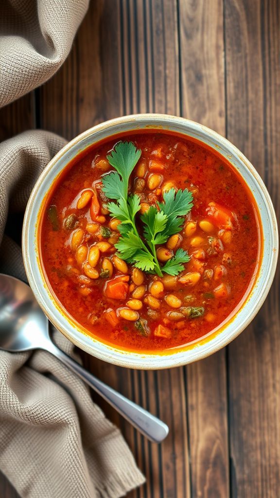 Spicy Lentil and Tomato Soup