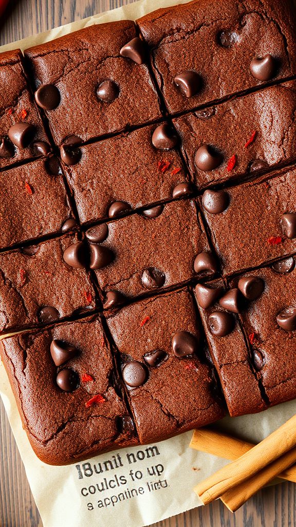 Spicy Mexican Chocolate Brownies