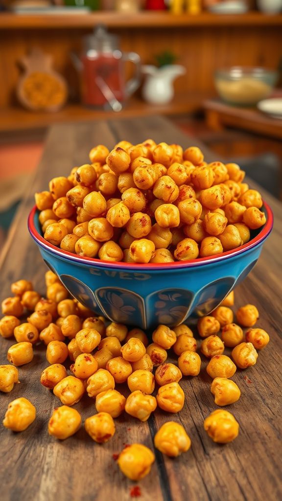 Spicy Roasted Chickpeas  