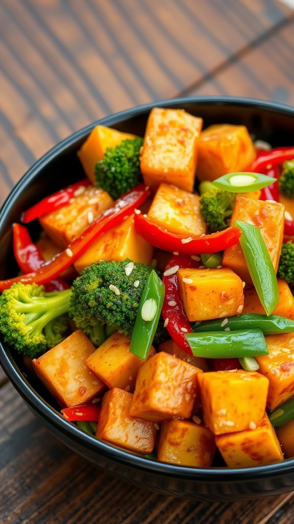 Spicy Tofu and Vegetable Stir-Fry