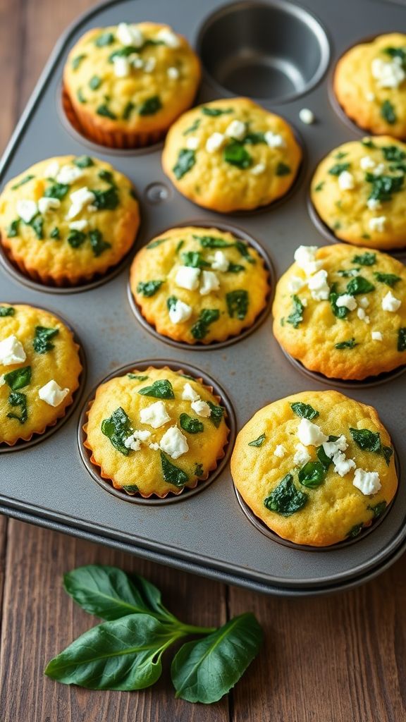 Spinach and Feta Egg Muffins  