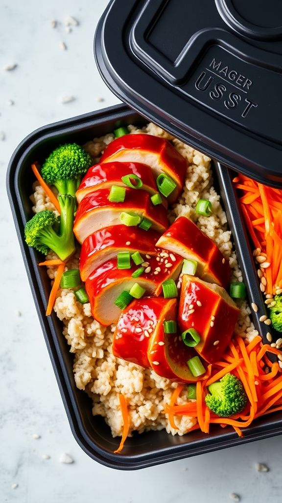 Sriracha Chicken Meal Prep Bowls