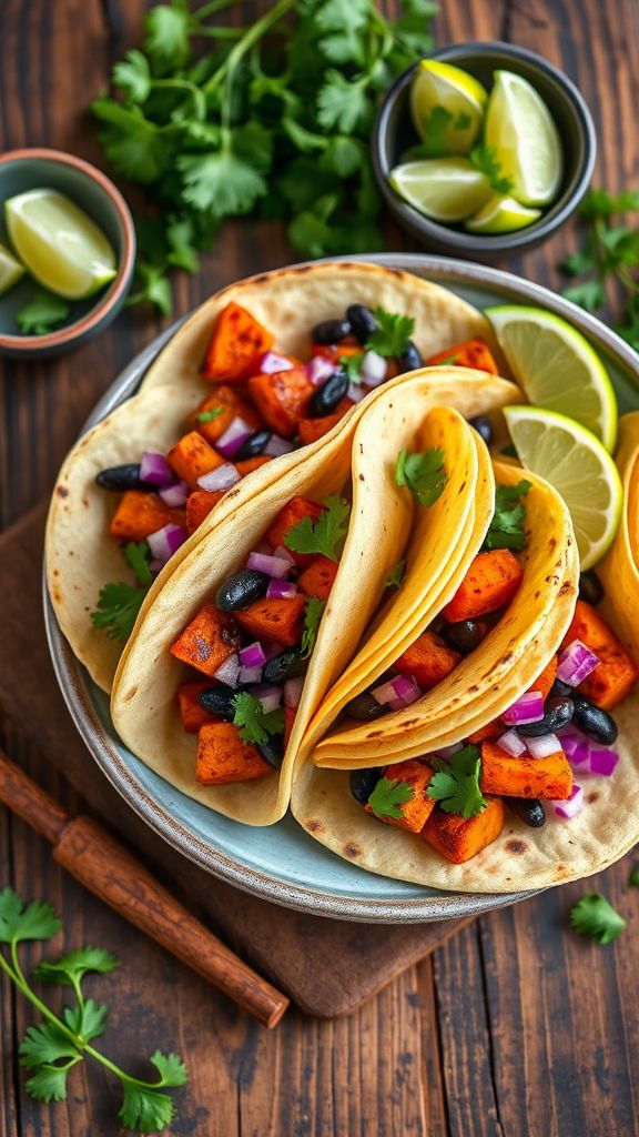 Sweet Potato and Black Bean Tacos