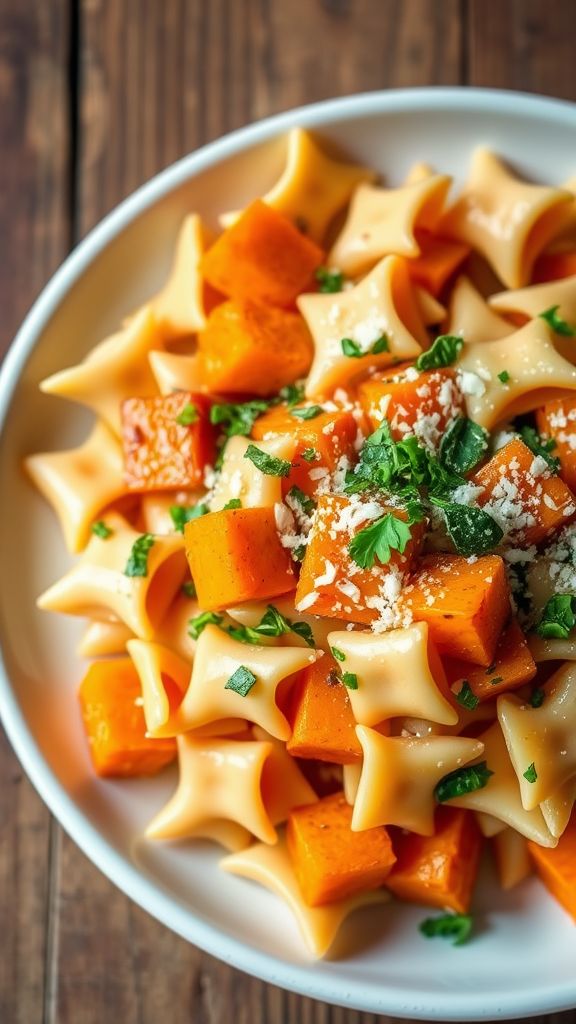 Sweet Potato and Sage Bowties  