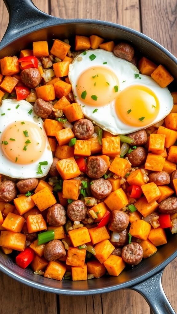 Sweet Potato and Turkey Sausage Hash 