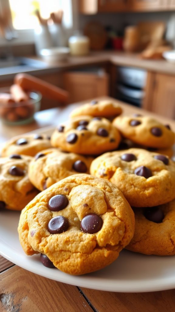 Sweet Potato Chocolate Chip Cookies  