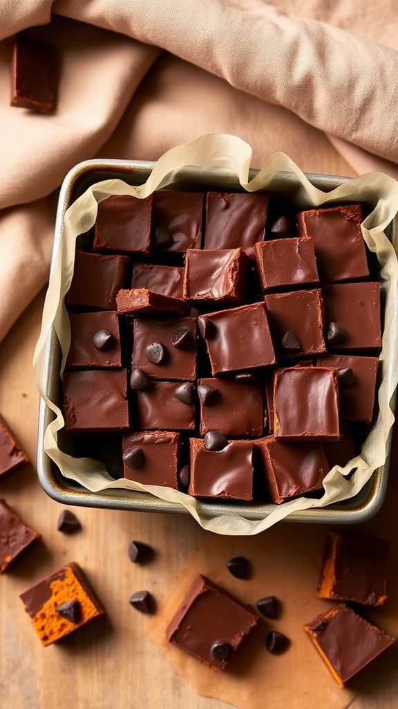 Sweet Potato Chocolate Fudge  