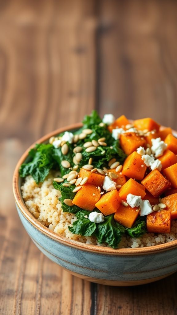 Sweet Potato & Kale Buddha Bowl  